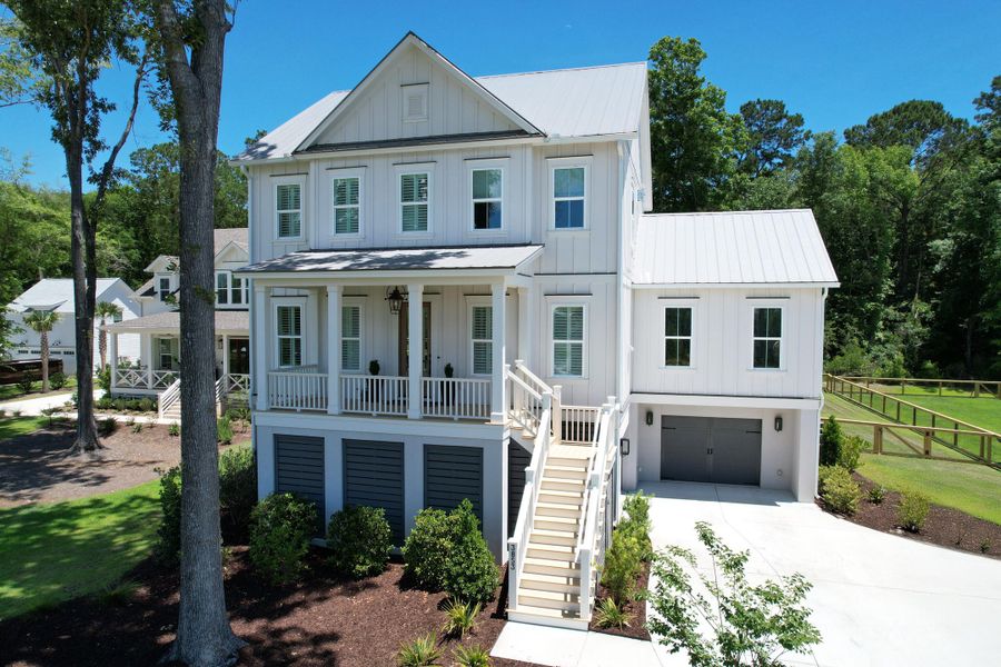 Front exterior of a new home in , Mount Pleasant, SC, highlighting curb appeal (Image 27).
