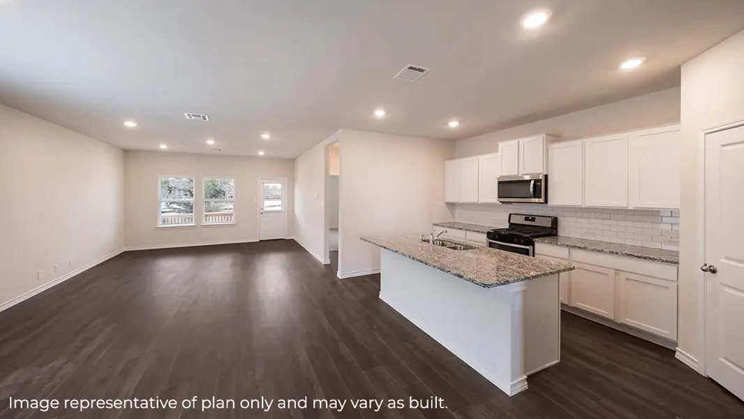 Furnished interior view inside a new home in Brookstone Creek, San Antonio (Image 3).