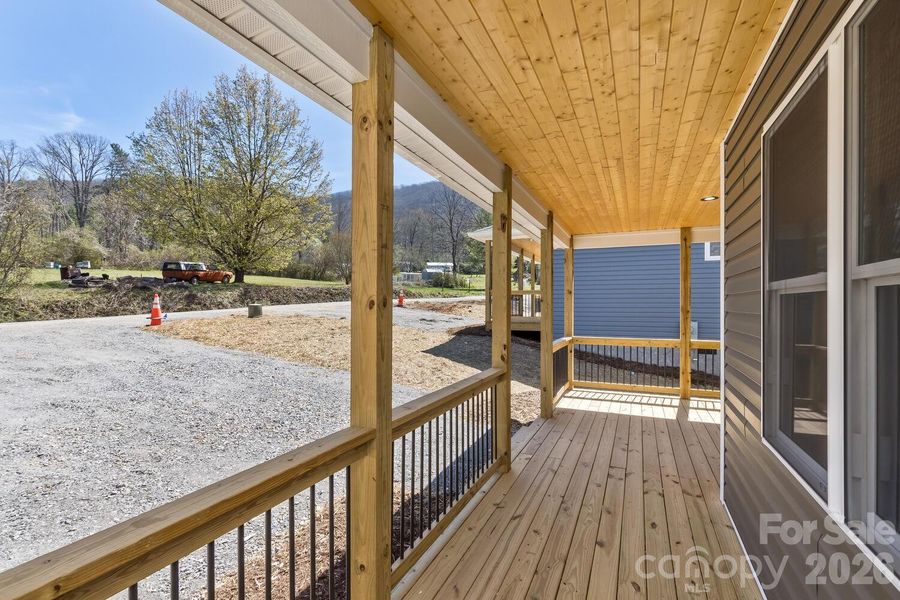 Exterior details and patio area of a home in , Asheville (Image 12).