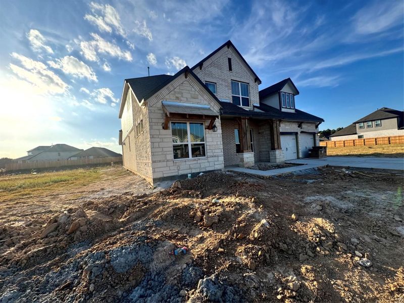 Actual progress of your home.