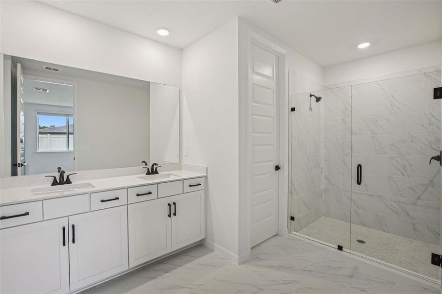 Furnished interior view inside a new home in Two Rivers - Signature Series, Zephyrhills (Image 8).