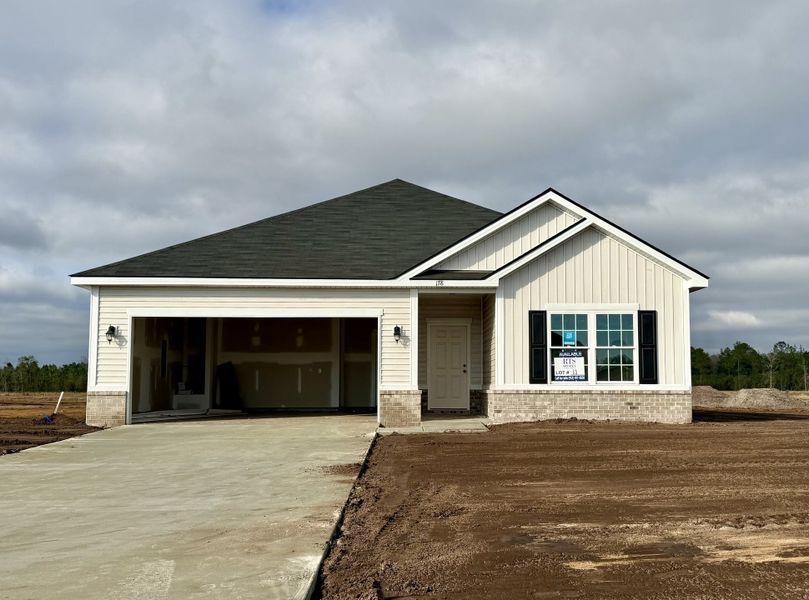 In-progress construction of a new home in The Village at Sassafras, Allenhurst, GA (Image 4).
