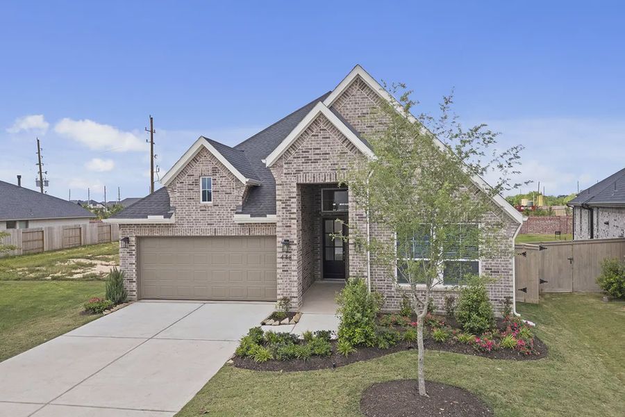 Representative exterior photo of a completed home built from the Brooks by Chesmar Homes in Kresston 50's, Montgomery, TX (Image 22). Representative exterior photo of a completed home built from the Brooks by Chesmar Homes in Kresston 50's, Montgomery, TX (Image 22).