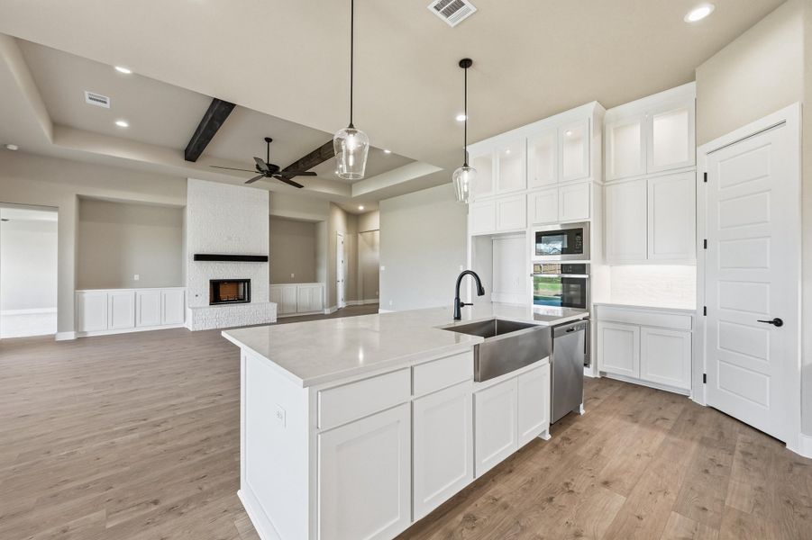 Furnished interior view inside a new home in Coyote Crossing, Godley (Image 9).