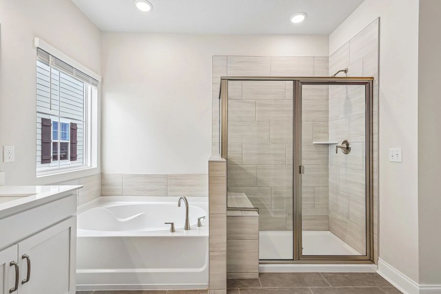 Primary Bathtub & Walk-In Shower Primary Bathtub & Walk-In Shower