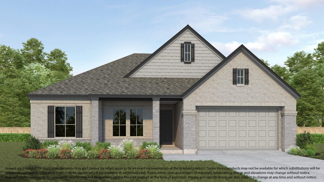 Representative exterior photo of a completed home built from the Plan 812 by Long Lake Ltd. in Bradbury Forest, Spring, TX (Image 4).
