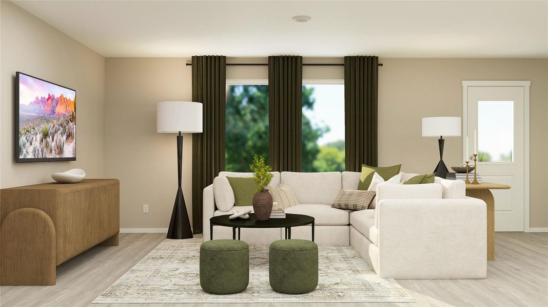 Furnished interior view inside a new home in The Ridge at Knob Creek, Temple (Image 9).
