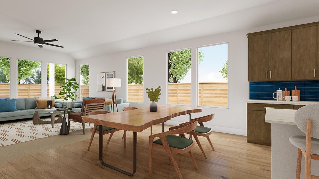 Representative furnished interior of a home built from the Aspen by Tri Pointe Homes in Enclave At Canyon Ranch, Corinth (Image 5).