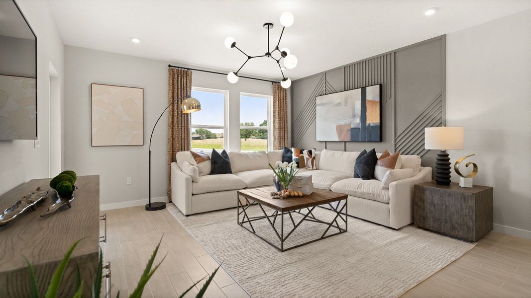 Representative furnished interior of a home built from the Jupiter by DRB Homes in Liberty Trace, Haines City (Image 16).