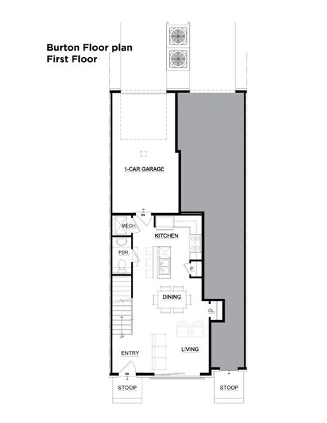 2D floor plan layout of this home in Echo Park, Suwanee, GA (Image 8).