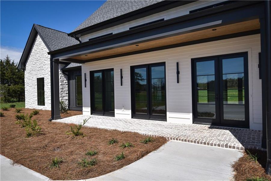 Exterior details and patio area of a home in , Bishop (Image 6). Exterior details and patio area of a home in , Bishop (Image 6).