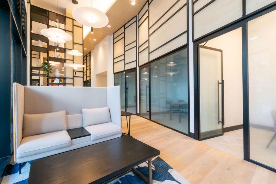 Furnished interior view inside a new home in The Dillon Buckhead, Atlanta (Image 38). Furnished interior view inside a new home in The Dillon Buckhead, Atlanta (Image 38).