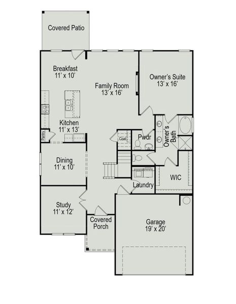 2D floor plan layout of this home in La Segarra, Pattison, TX (Image 4).