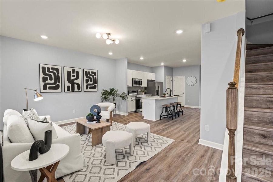 Furnished interior view inside a new home in , Statesville (Image 10). Furnished interior view inside a new home in , Statesville (Image 10).