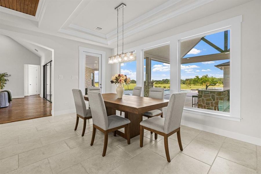 Furnished interior view inside a new home in , Wills Point (Image 17).
