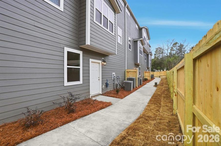 Exterior details and patio area of a home in , Charlotte (Image 29). Exterior details and patio area of a home in , Charlotte (Image 29).