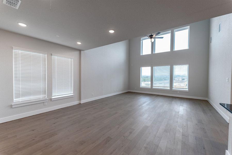 Spacious, unfurnished interior of a new home in The Woodlands at Medina Hills, Mico (Image 16).