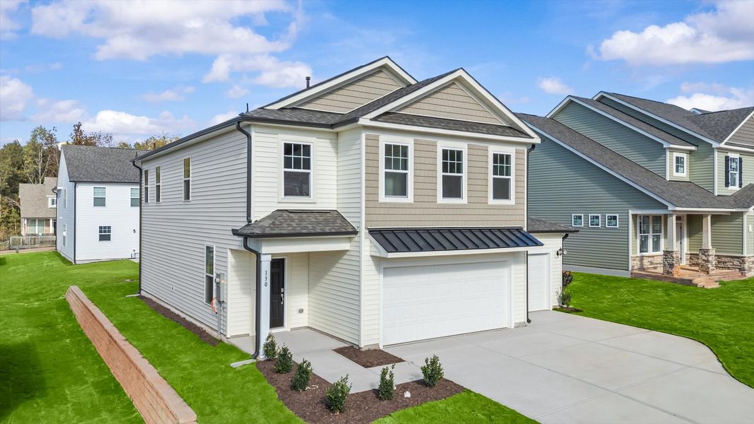 Representative furnished interior of a home built from the Jasmine by DRB Homes in Essex Village, Franklinton (Image 32).