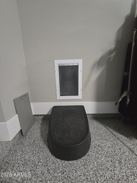 Doggy door to exterior