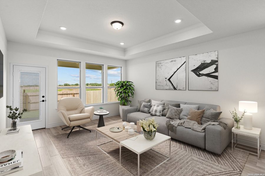 Furnished interior view inside a new home in Horizon Ridge, San Antonio (Image 4).