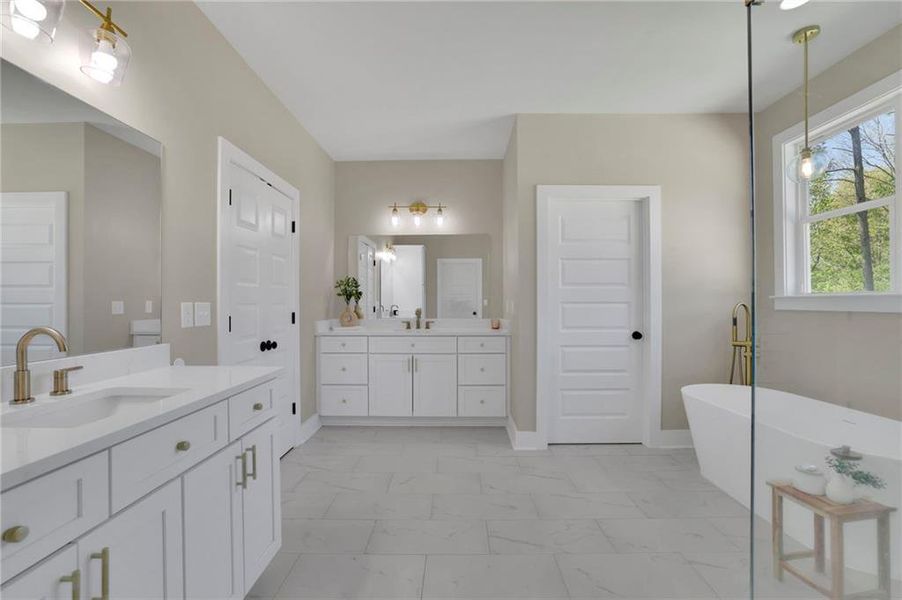 Furnished interior view inside a new home in , Monroe (Image 68).