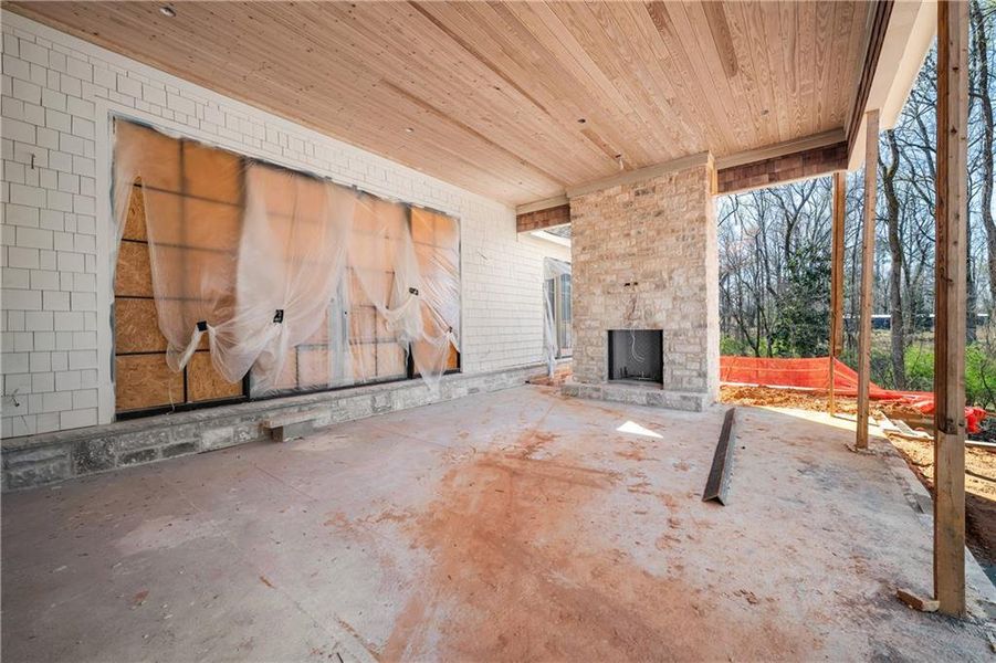 In-progress construction of a new home in , Milton, GA (Image 35).