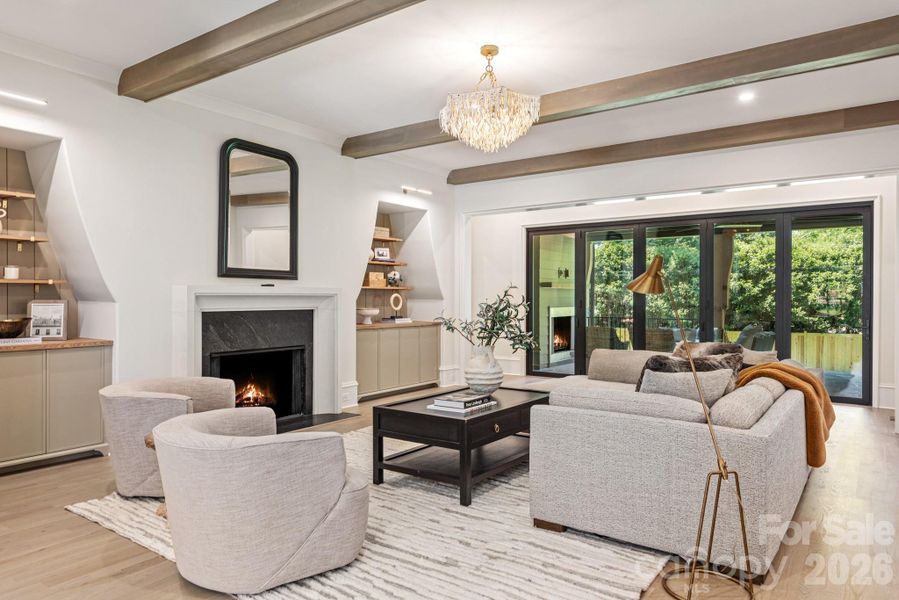 Furnished interior view inside a new home in , Charlotte (Image 8).