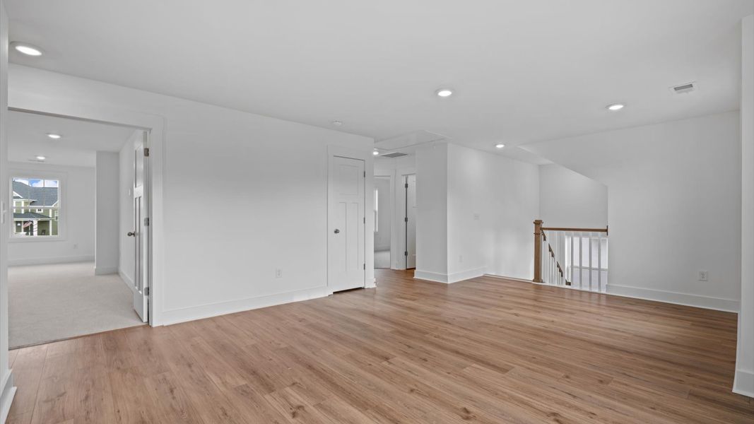 Top-notch design defines this loft with hardwood floors and an open, airy layout