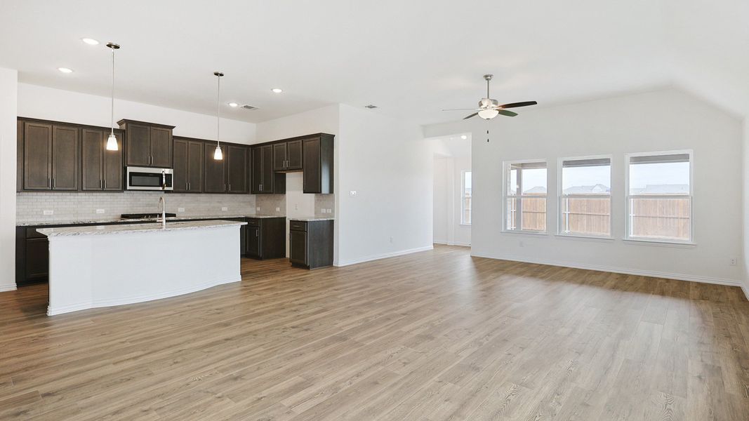 Furnished interior view inside a new home in Southern Pointe, College Station (Image 4).
