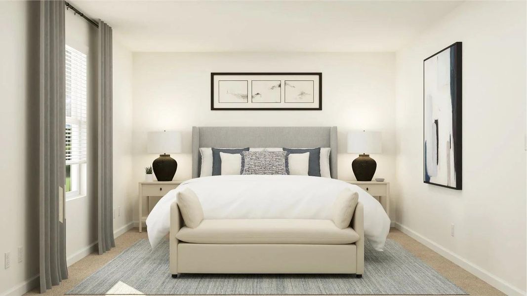 Furnished interior view inside a new home in Rancho Del Cielo, Jarrell (Image 8).