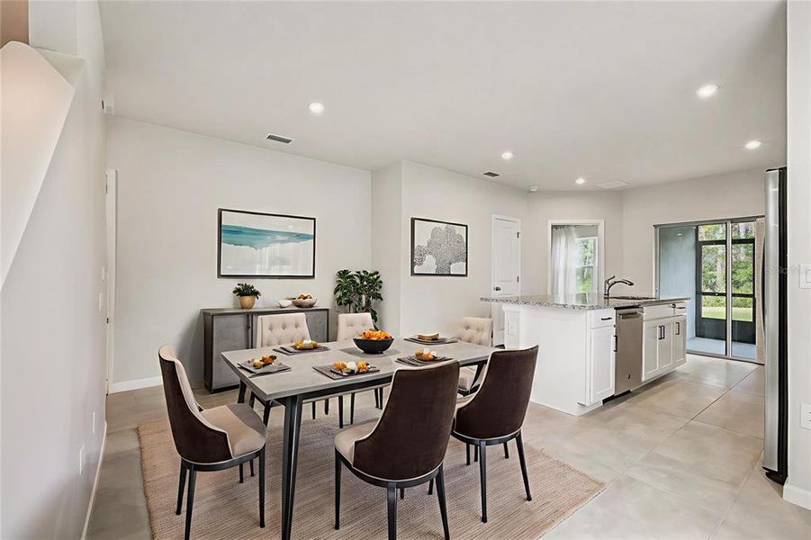 Furnished interior view inside a new home in , New Port Richey (Image 7).