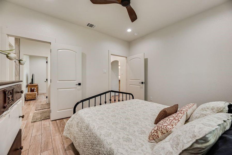 Secondary bedrooms are large in this custom built home!