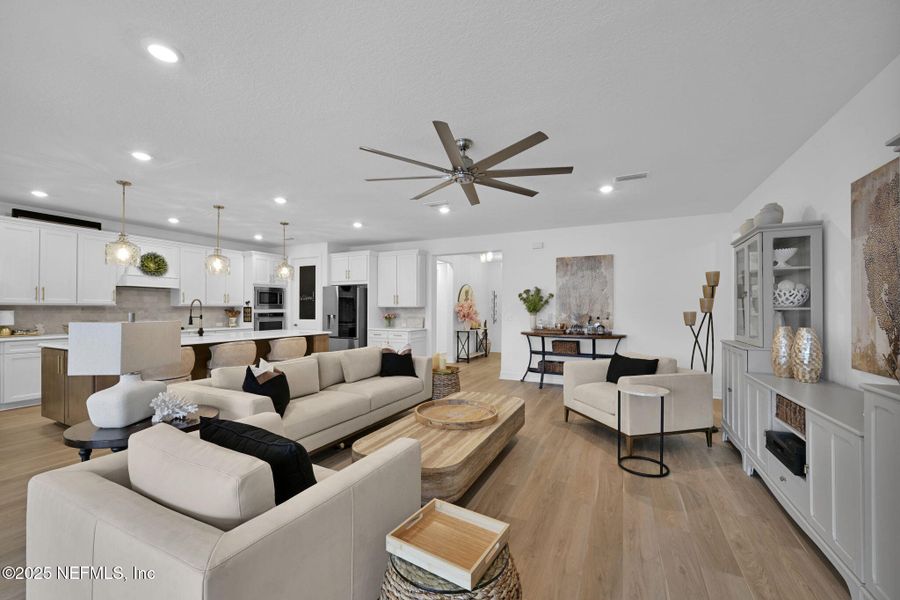 Furnished interior view inside a new home in , Jacksonville (Image 5). Furnished interior view inside a new home in , Jacksonville (Image 5).