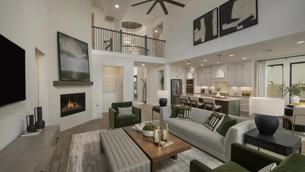 Furnished interior view inside a new home in Meridiana, Manvel (Image 14).