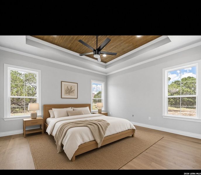Furnished interior view inside a new home in , Bandera (Image 8).