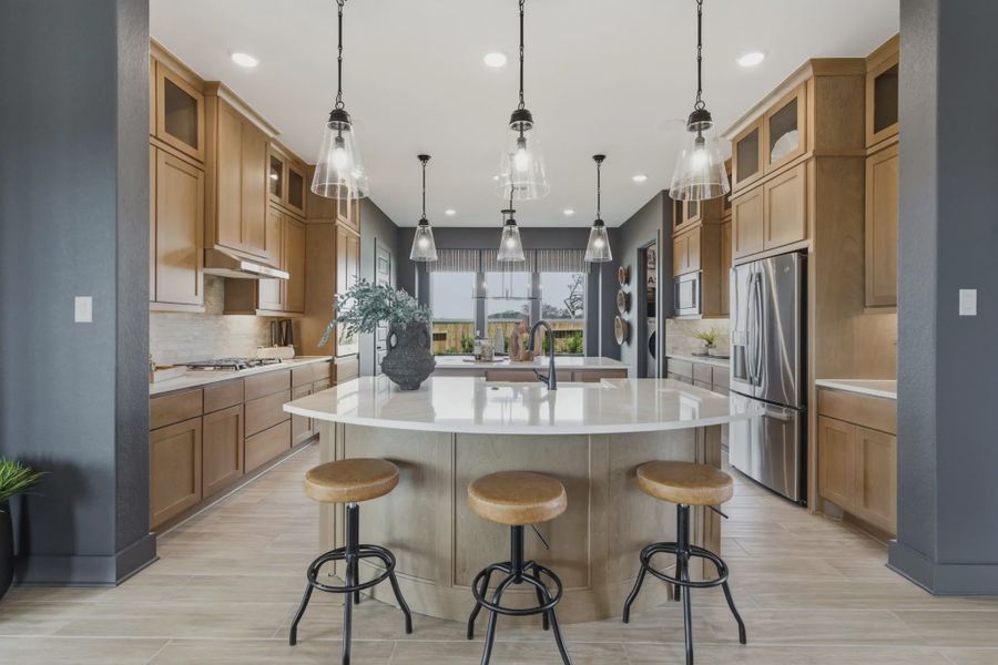 Representative furnished interior of a home built from the Acadia by Chesmar Homes in Prominence 50's, San Antonio (Image 6).