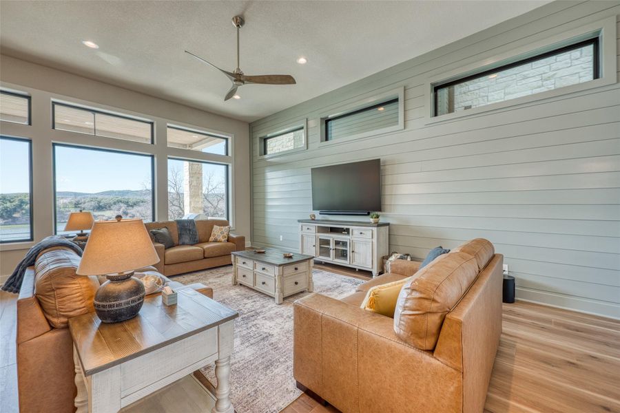 Chic and clean living room for great times!