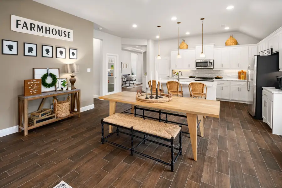 Representative furnished interior of a home built from the Brazos by UnionMain Homes in Elevon, Lavon (Image 12).