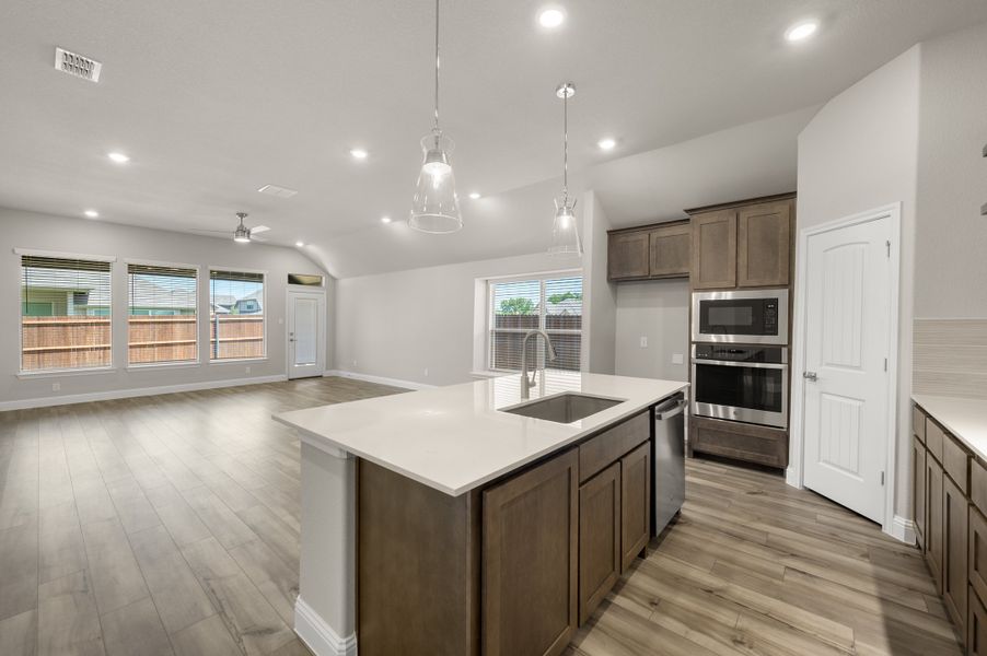 Furnished interior view inside a new home in Pirate Village, Granbury (Image 9).