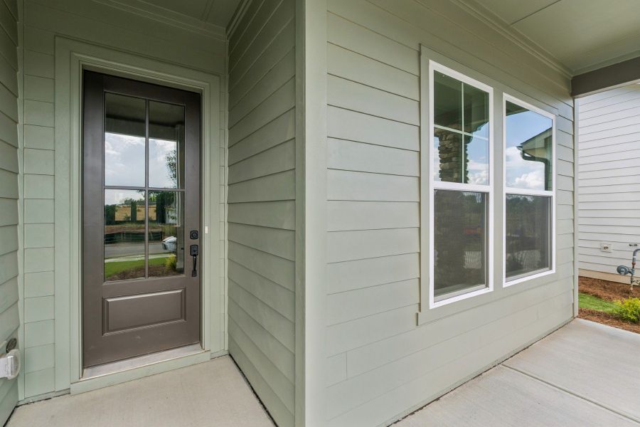 Exterior details and patio area of a home in Lanier Landing - Retreat Collection, Gainesville (Image 18).