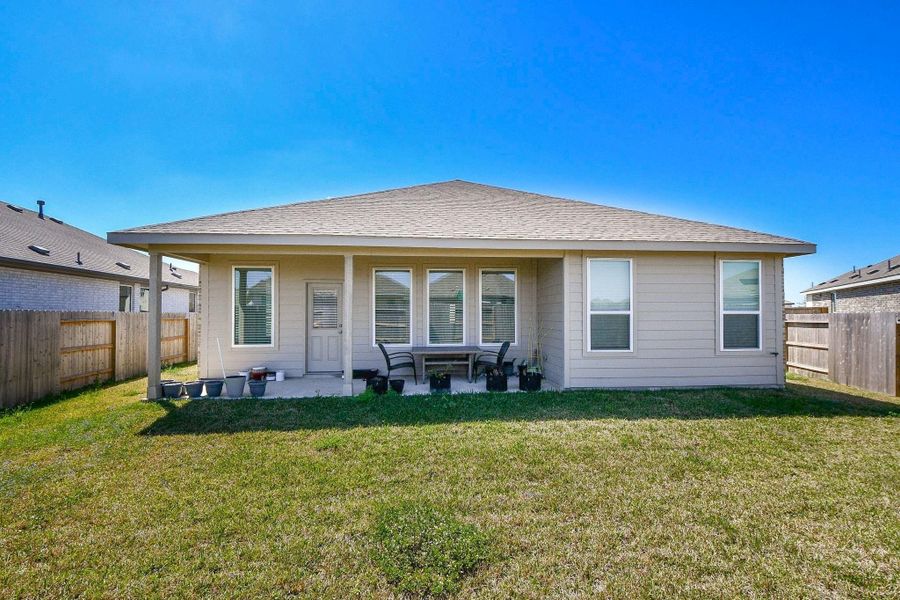 Exterior details and patio area of a home in Anniston, Katy (Image 28). Exterior details and patio area of a home in Anniston, Katy (Image 28).