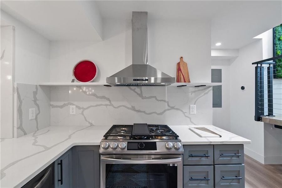 Furnished interior view inside a new home in , Atlanta (Image 2).