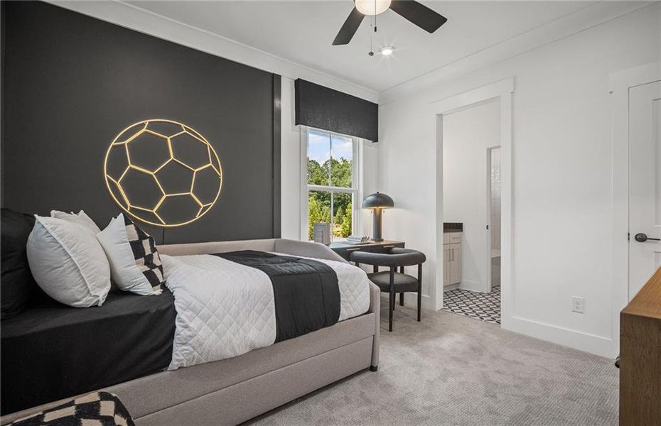 Furnished interior view inside a new home in Sterling Pointe, Cumming (Image 19).