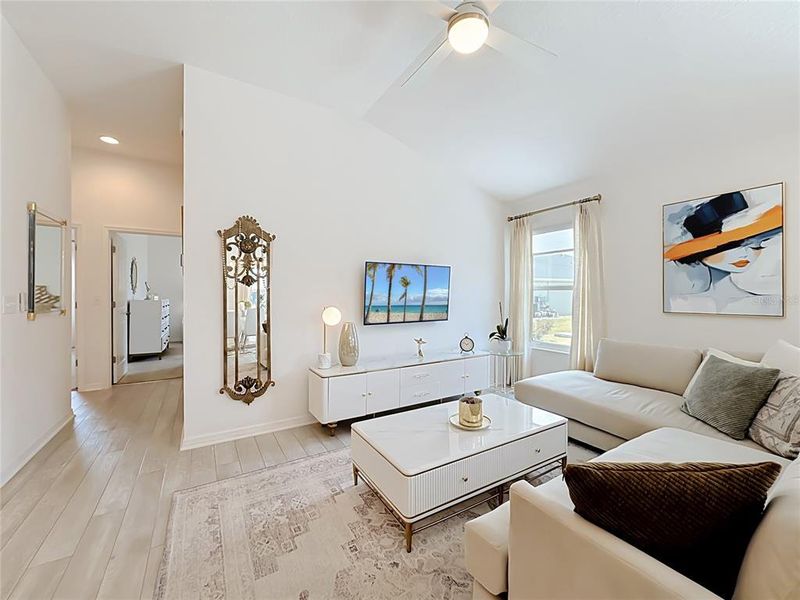 Furnished interior view inside a new home in , The Villages (Image 13).
