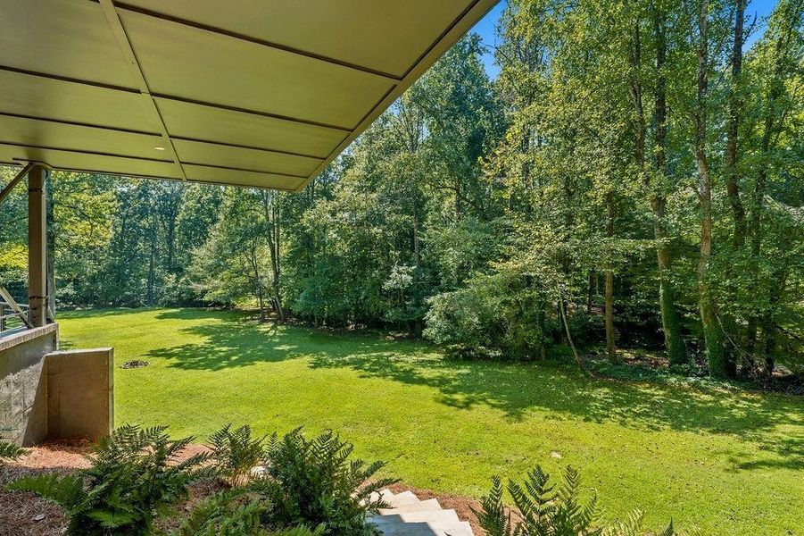 Exterior details and patio area of a home in , Atlanta (Image 35).
