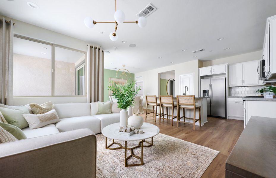 Representative furnished interior of a home built from the Bayley by Del Webb in Sun City Festival, Buckeye (Image 6).