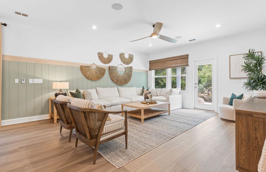 Furnished interior view inside a new home in Solserra, Shallotte (Image 10). Furnished interior view inside a new home in Solserra, Shallotte (Image 10).