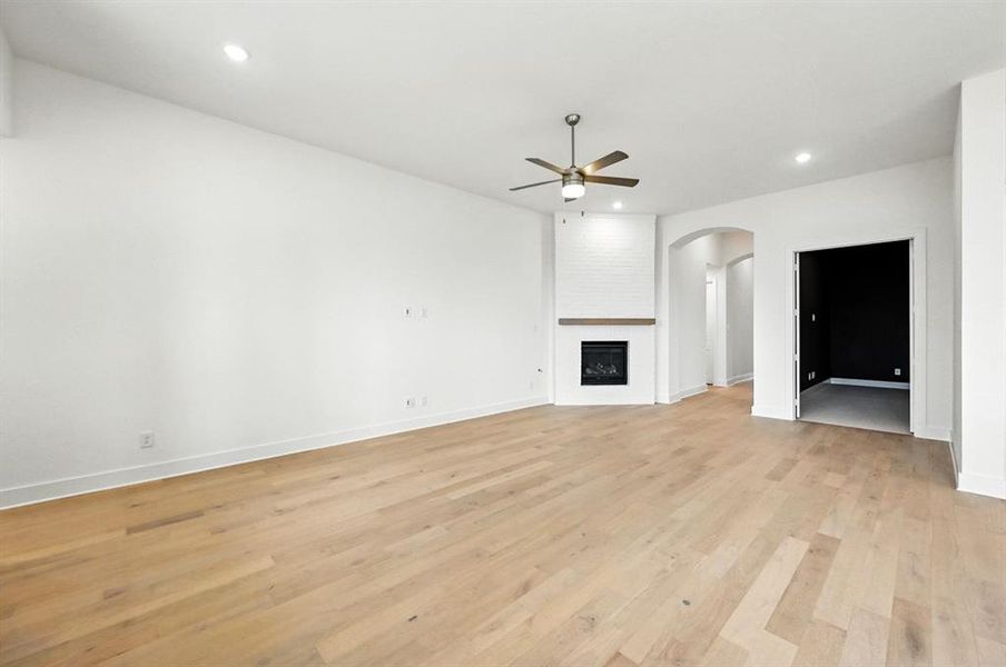 Spacious, unfurnished interior of a new home in Wildflower Ranch: Artisan Series - 60ft. lots, Dish (Image 18).