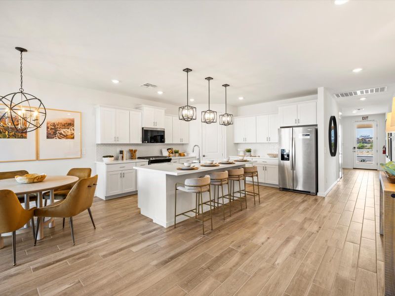 Kitchen in the Arlo floorplan modeled at Teravalis