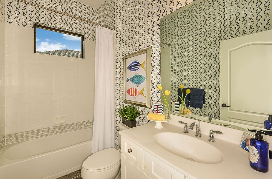 Representative furnished interior of a home built from the Endless Summer 4 by Neal Communities in Wildleaf, Parrish (Image 15).